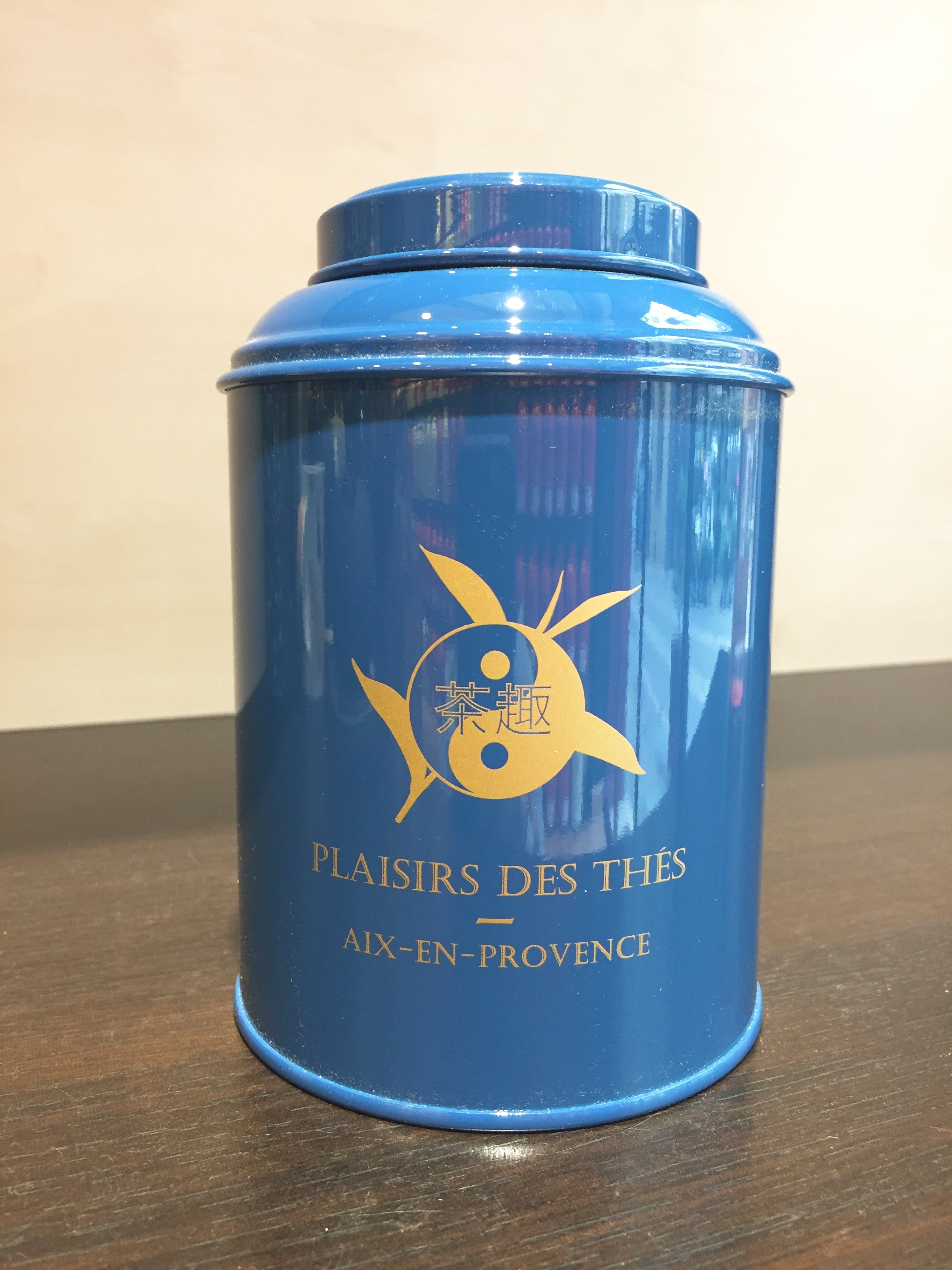 Boîte à Thé Vrac Bleu Enchanté – Élégante Boîte Vide 11x9 Cm Pour Thé En Feuilles & Infusions !